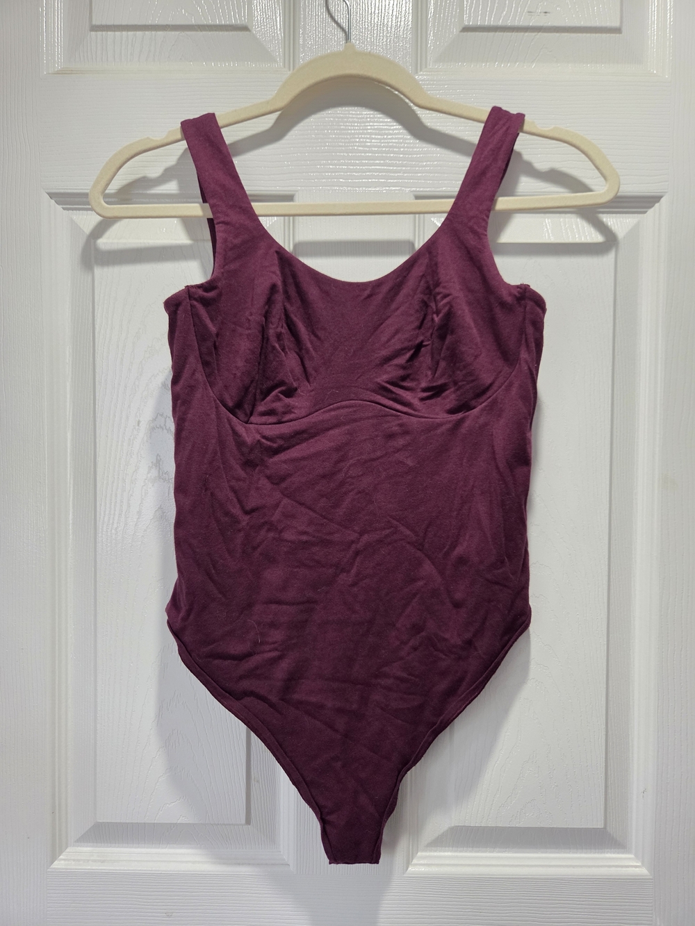 PINK Victoria's Secret Deep Plum Sleeveless Bodysuit